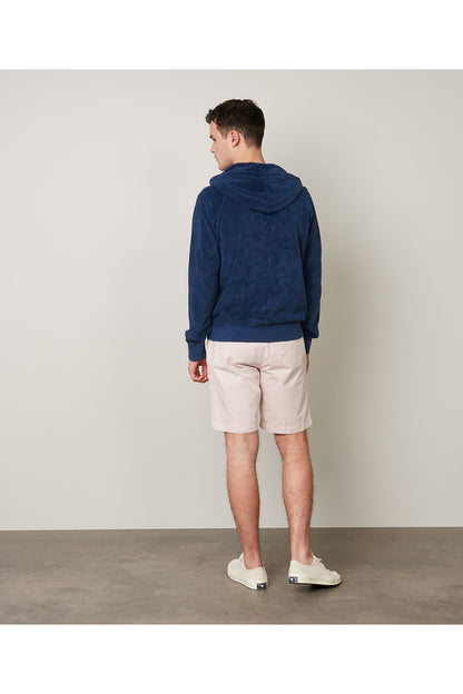 Cotton-Terry Zipped Hoodie - Petrol Blue - DUNE + SALT