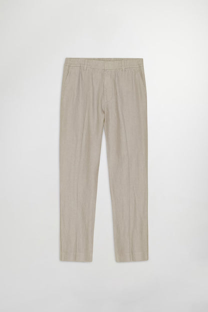 Billie Drawstring Linen Pant - Fog - DUNE + SALT
