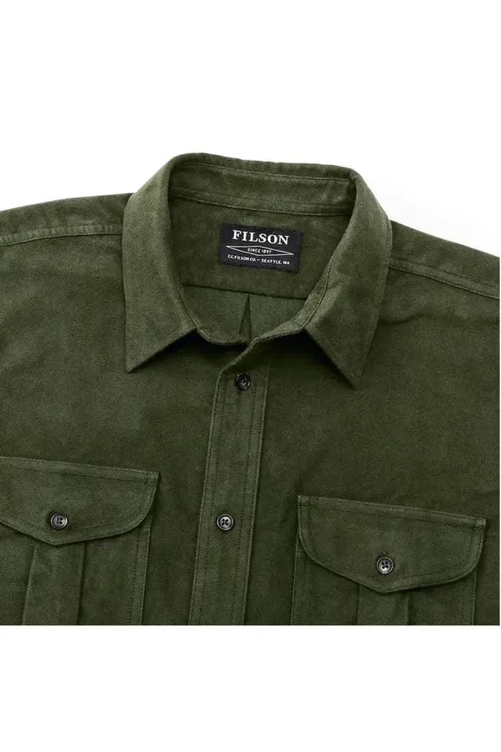 Moleskin Seattle Shirt - Dark Olive - DUNE + SALT