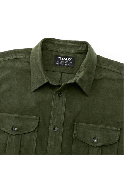 Moleskin Seattle Shirt - Dark Olive - DUNE + SALT