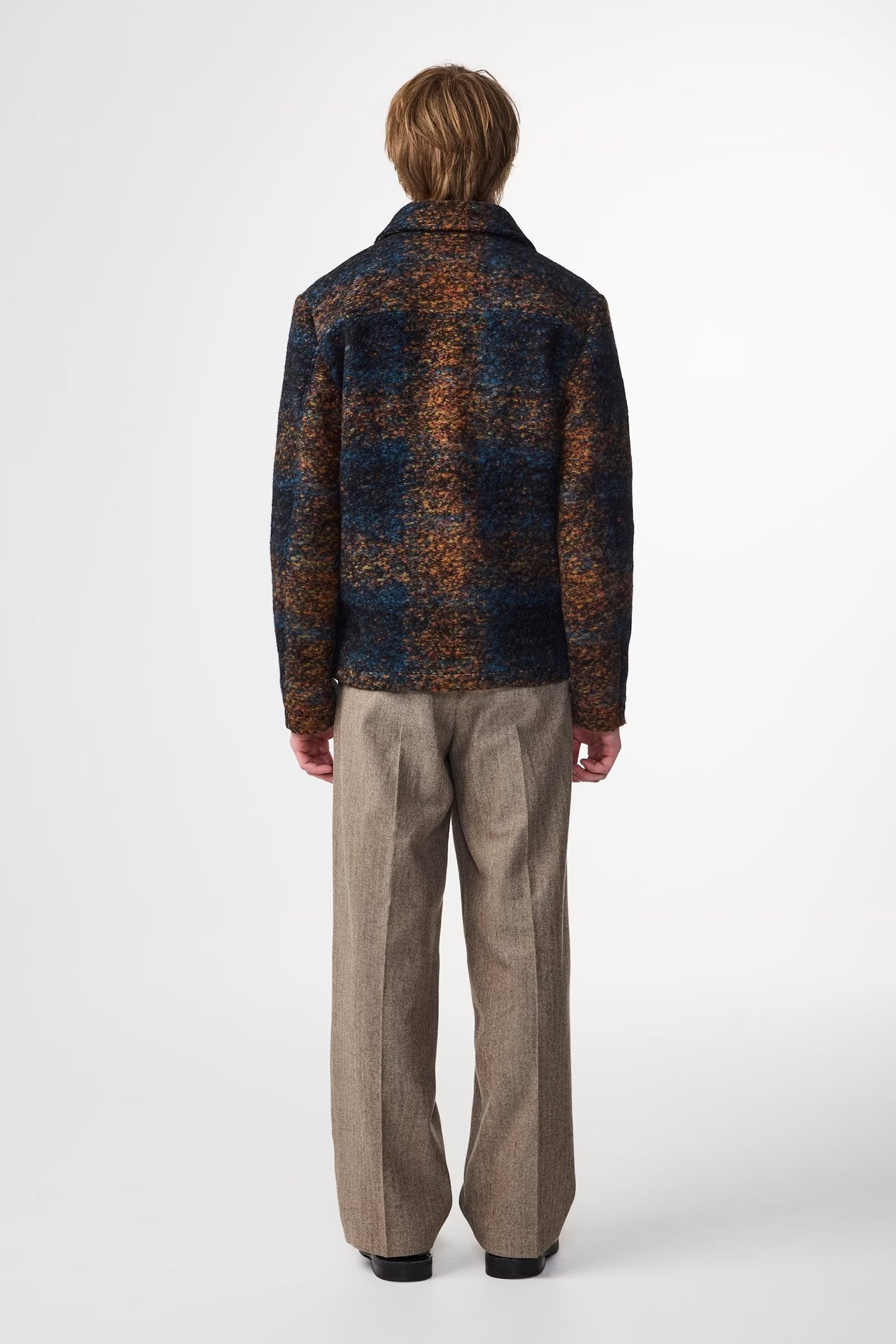 Gael Jacquard Jacket - Blue Multi - DUNE + SALT