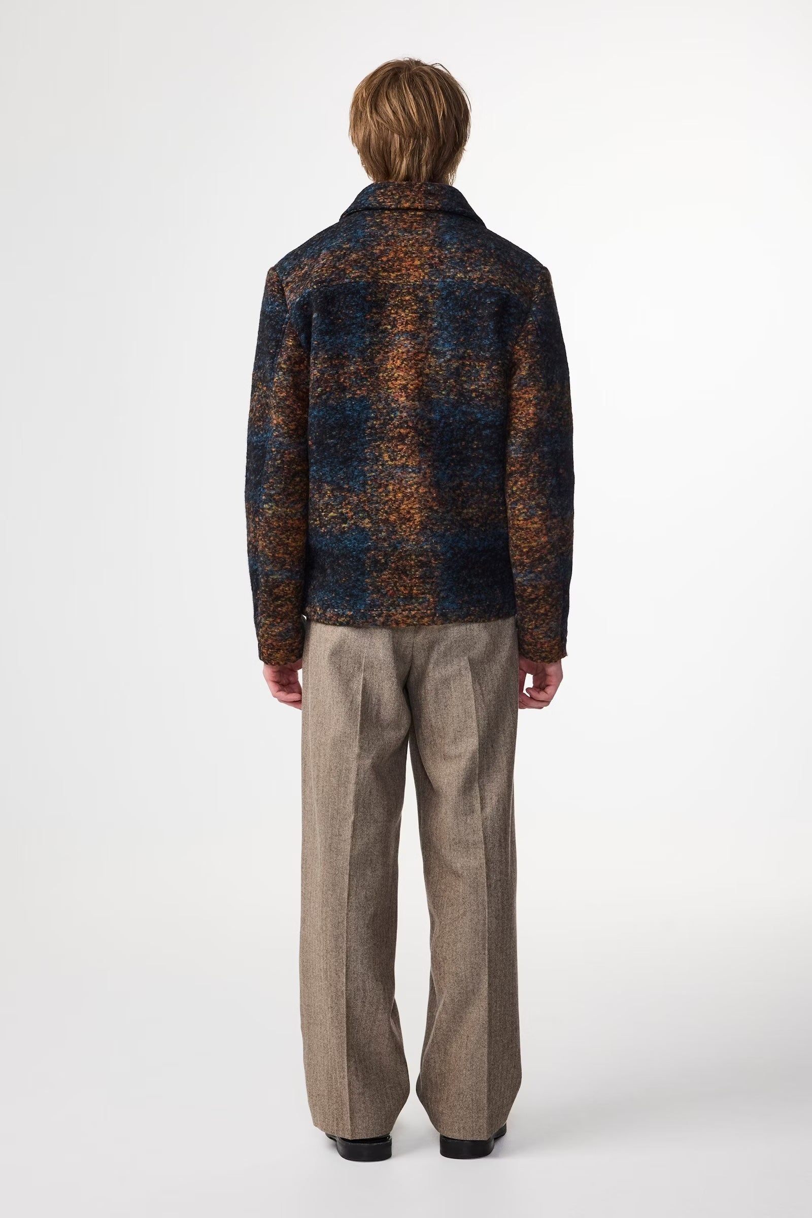 Gael Jacquard Jacket - Blue Multi - DUNE + SALT