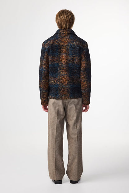 Gael Jacquard Jacket - Blue Multi - DUNE + SALT