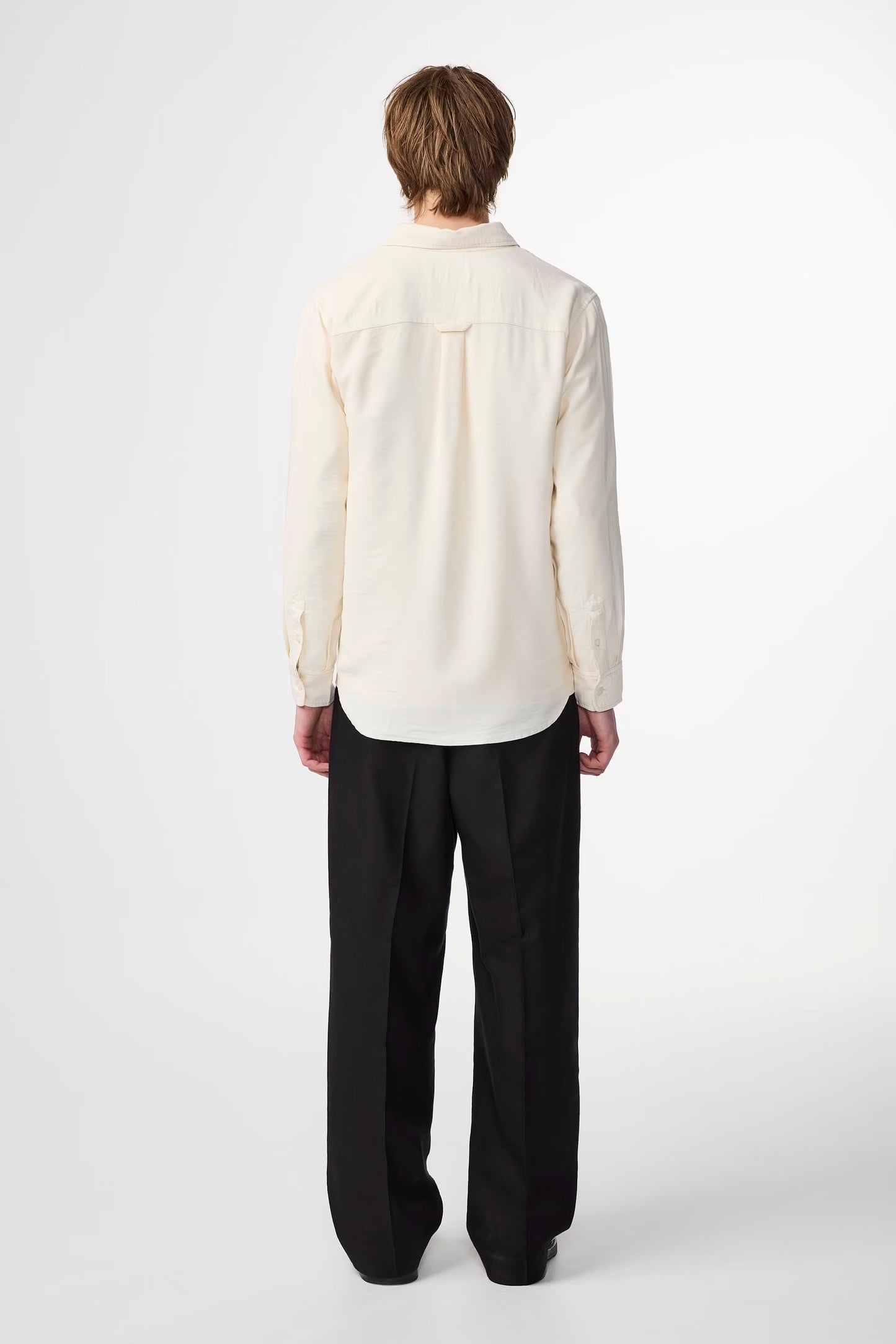 Colby Viscose-Blend Shirt - Ivory - DUNE + SALT