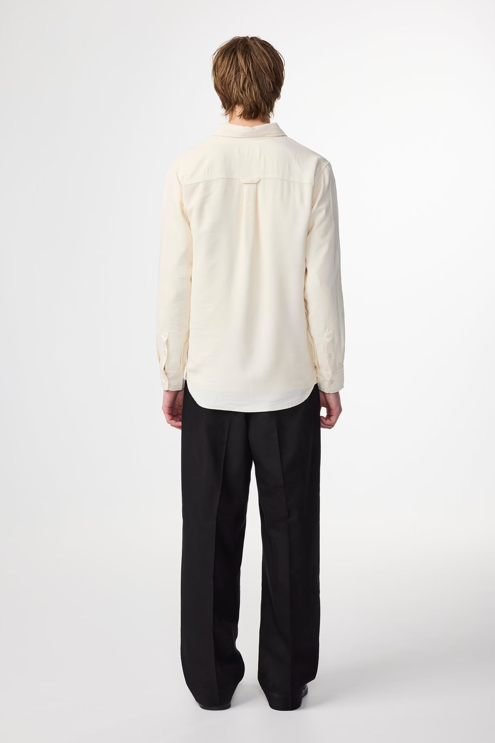 Colby Viscose-Blend Shirt - Ivory - DUNE + SALT