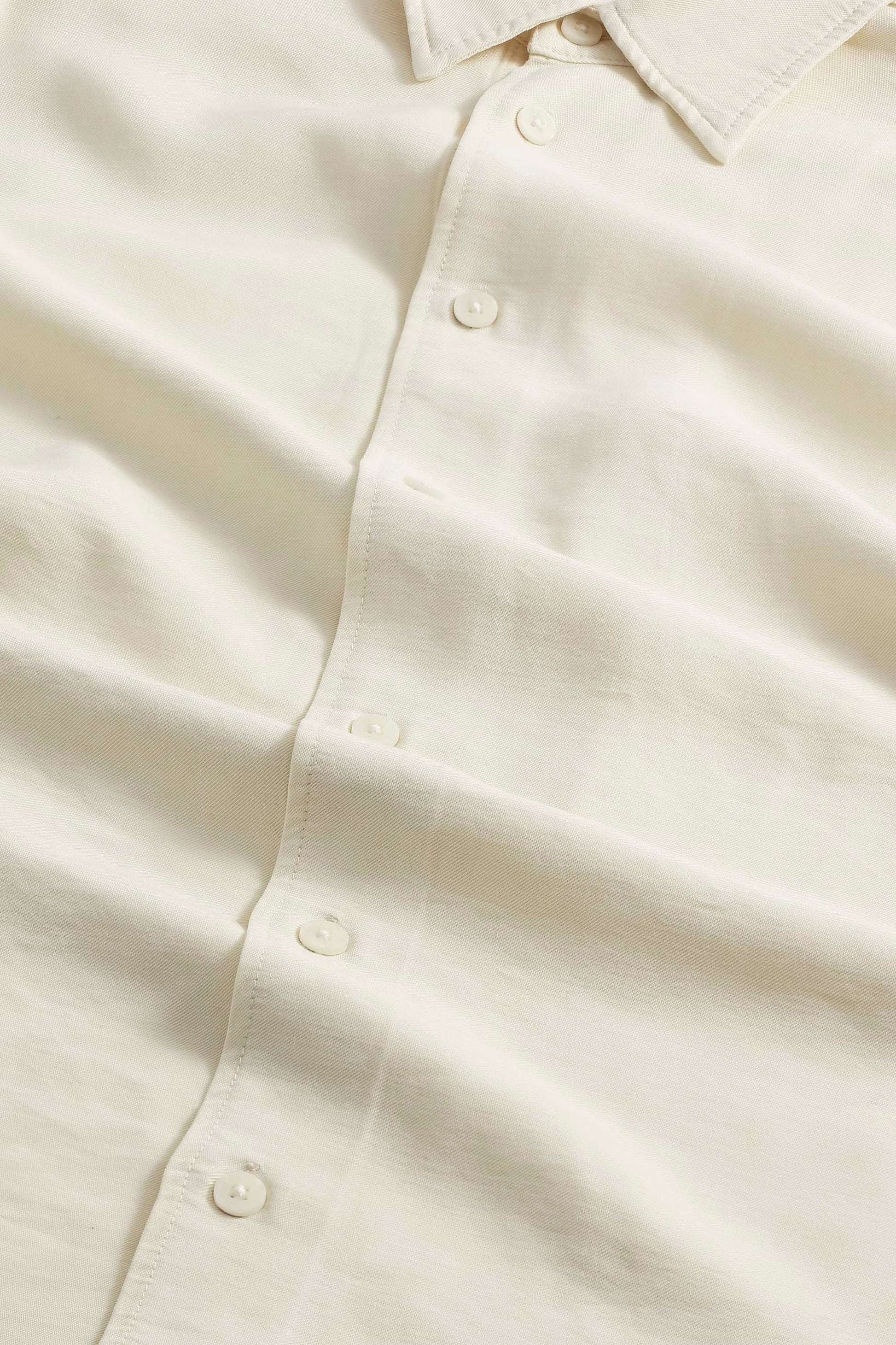 Colby Viscose-Blend Shirt - Ivory - DUNE + SALT