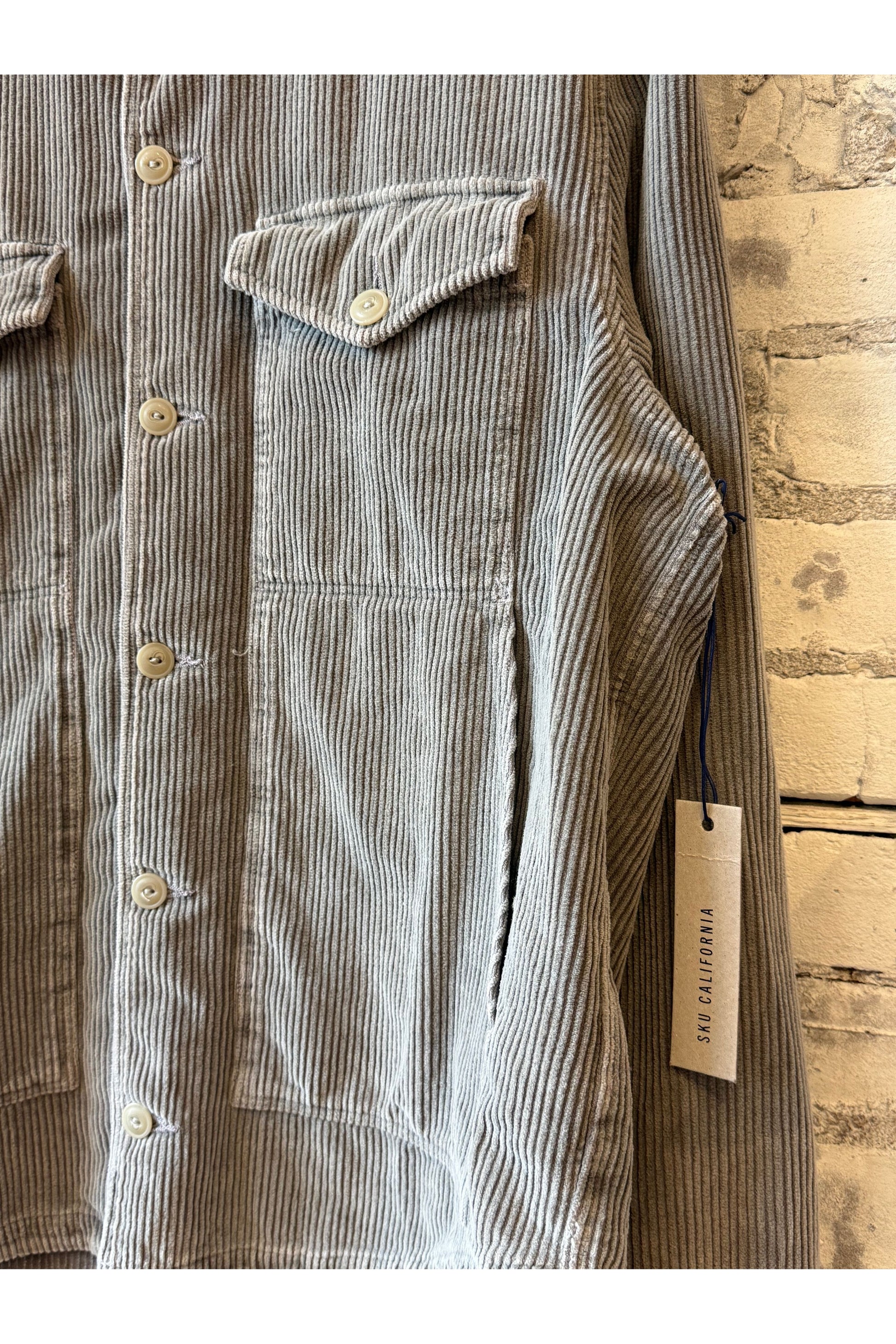 Wide Wale Corduroy Shirt Jacket - Mocha Brown - DUNE + SALT