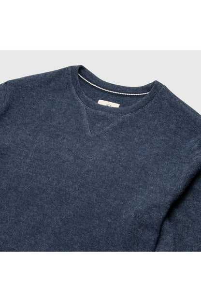 Butch Cashmist Crewneck - Navy Heather - DUNE + SALT