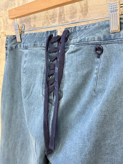 Flared Sailor Pant - Medium Wash