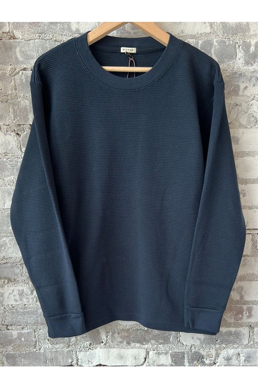 Cotton Longsleeve Thermal - Navy - DUNE + SALT