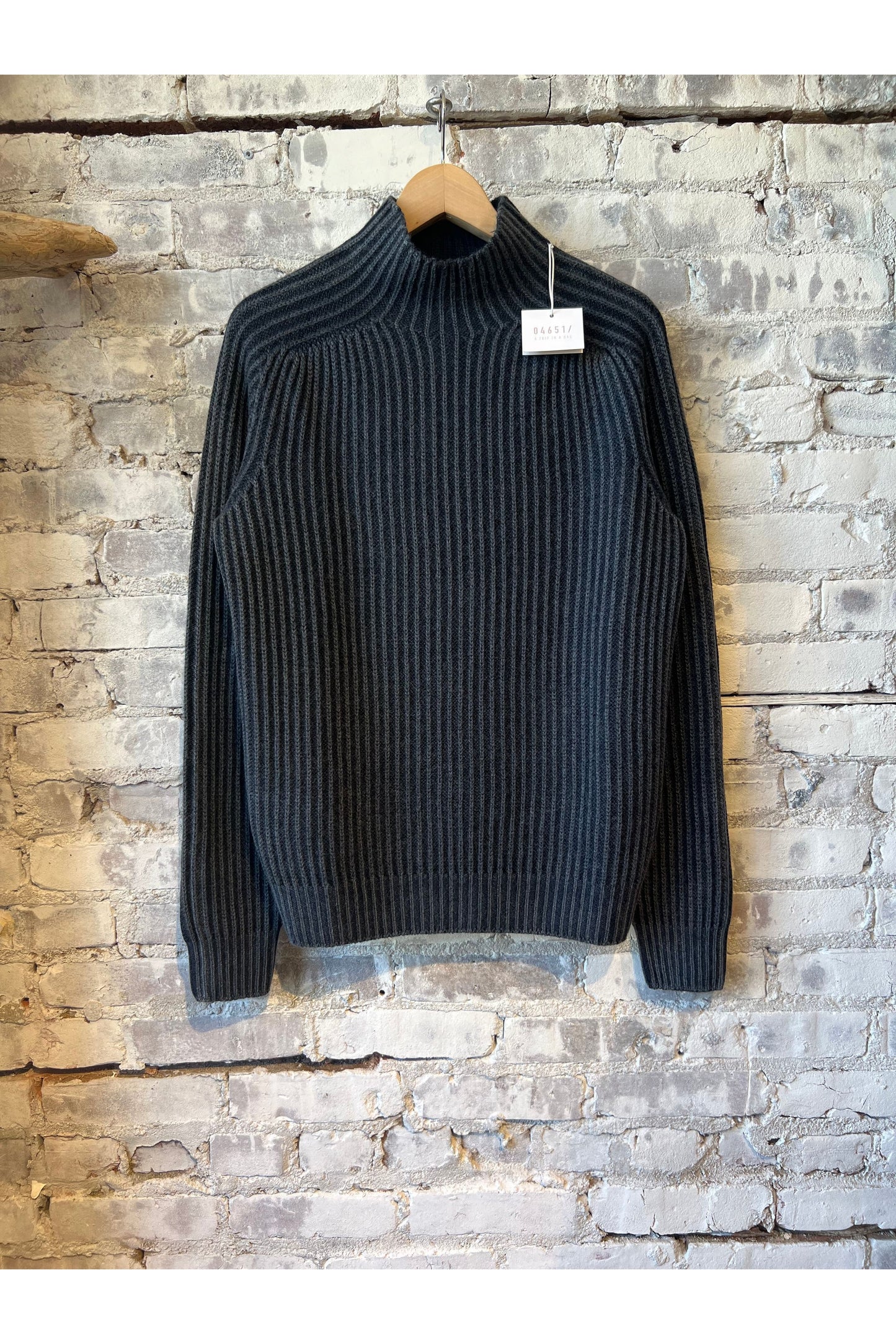 Reversible Foggy Mock Sweater - Navy - DUNE + SALT