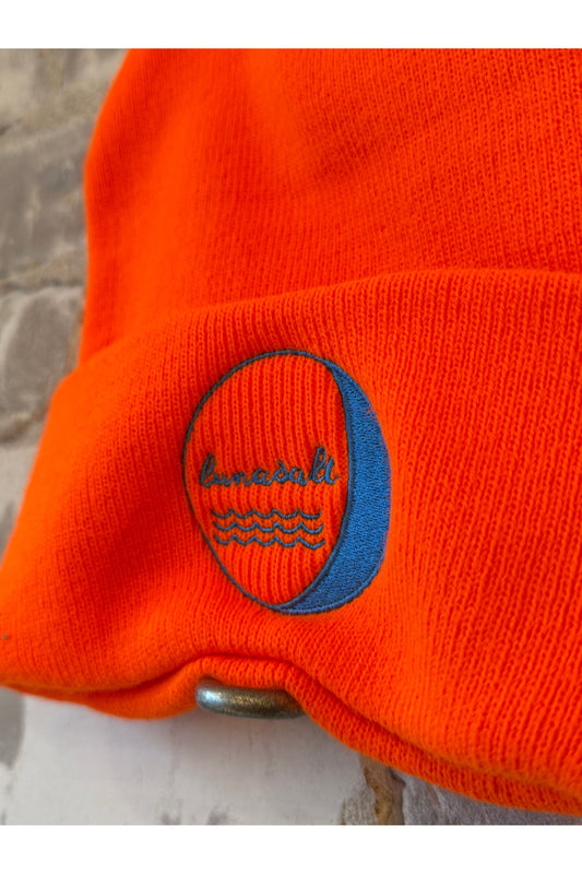 LunaSalt Branded Beanie - Neon Orange