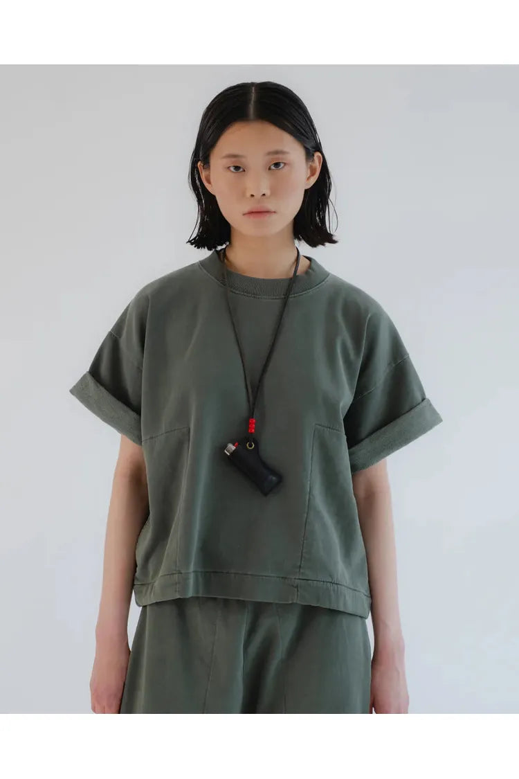 G.O.D. Physical Tee Twill Jersey - Forest Green - DUNE + SALT