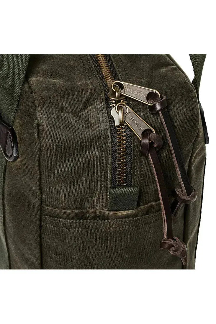 Tin Cloth Zipper Tote Bag - Otter Green - DUNE + SALT