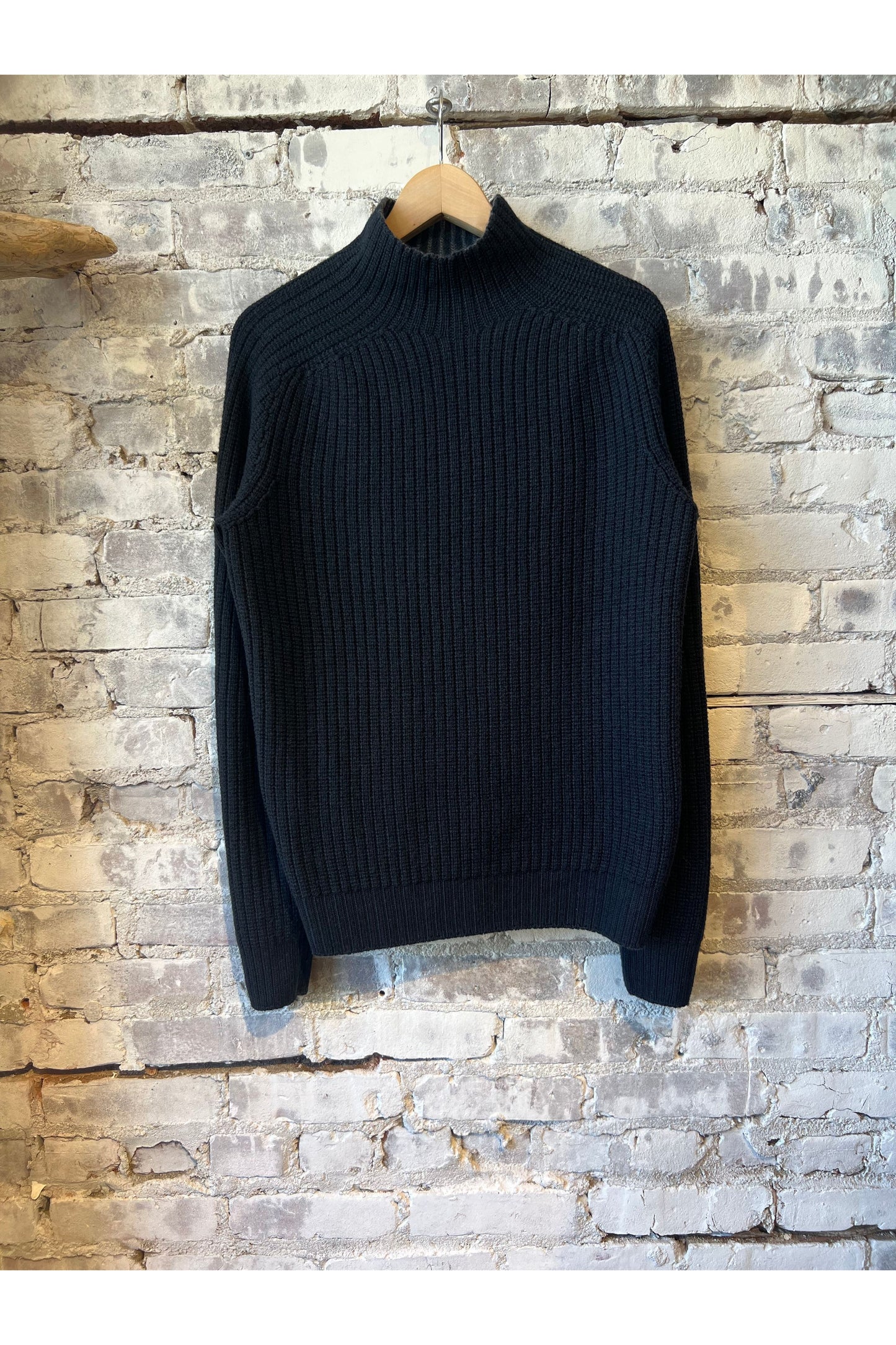 Reversible Foggy Mock Sweater - Navy - DUNE + SALT