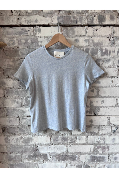 T-Shirt in Melange - Lazio Blue - DUNE + SALT