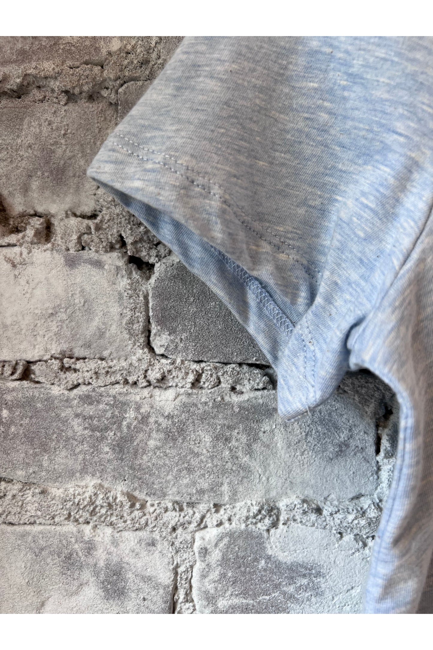 T-Shirt in Melange - Lazio Blue - DUNE + SALT