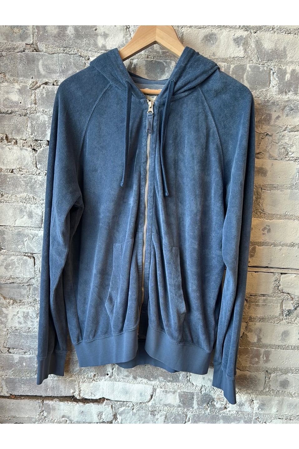 Cotton-Terry Zipped Hoodie - Petrol Blue - DUNE + SALT