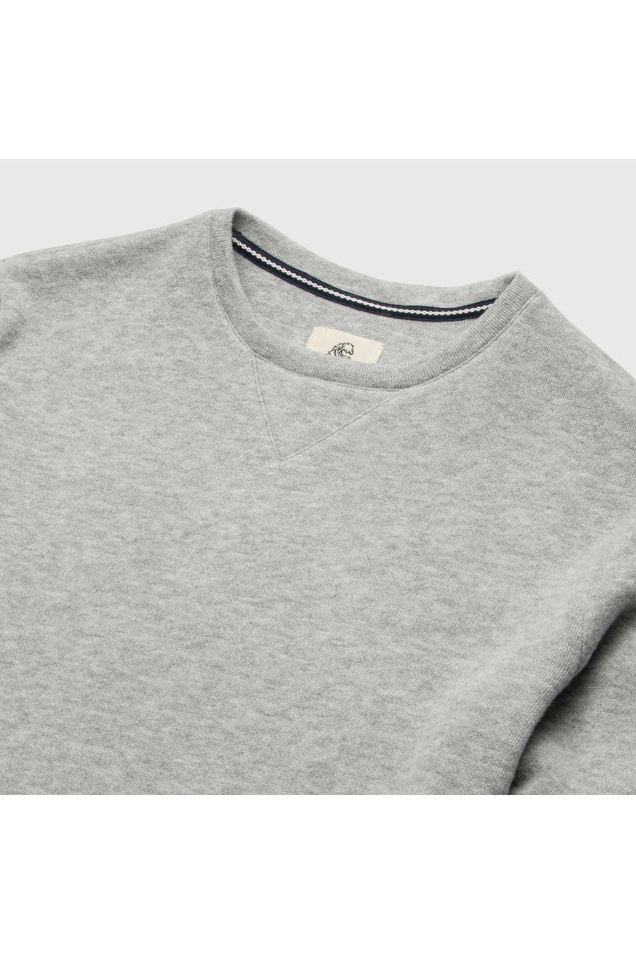 Butch Cashmist Crewneck - Heather Grey - DUNE + SALT