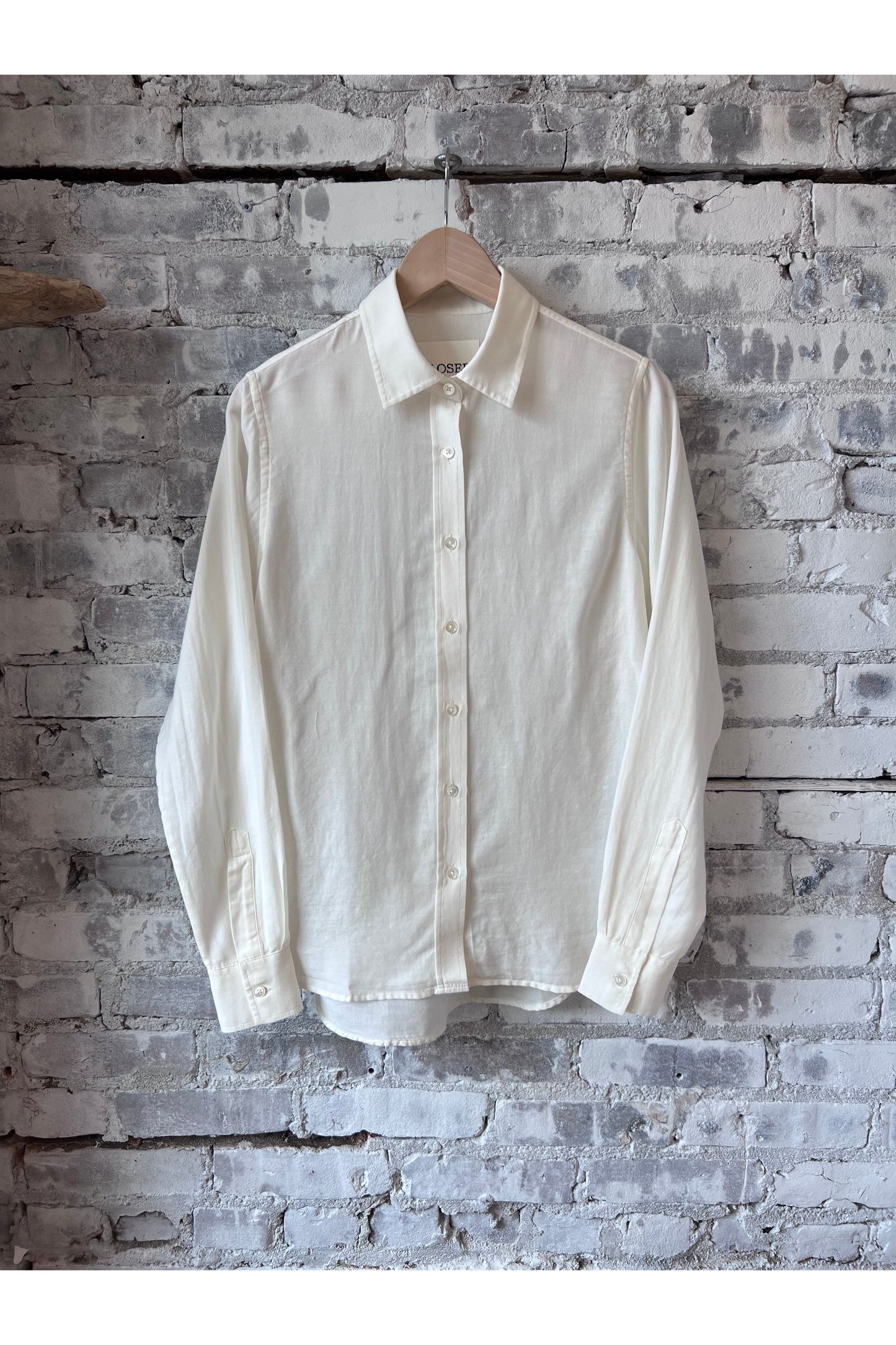 Cotton/Cashmere Blended Blouse - Ivory - DUNE + SALT