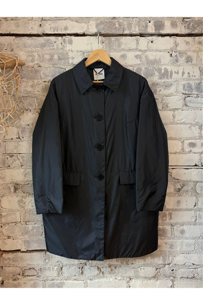 Teena Nylon Coat - Navy - DUNE + SALT