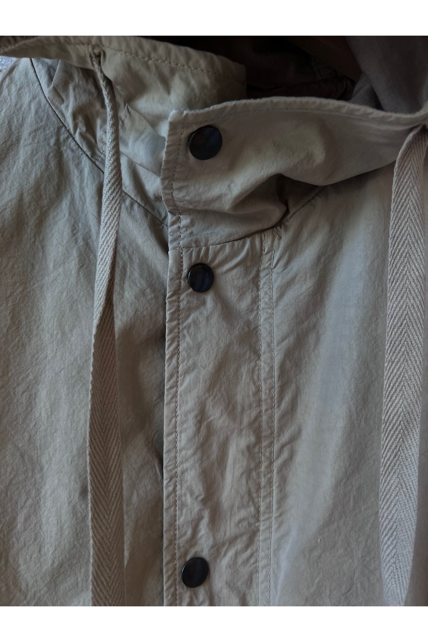 Cotton Twill Typewriter Parka - Beige - DUNE + SALT