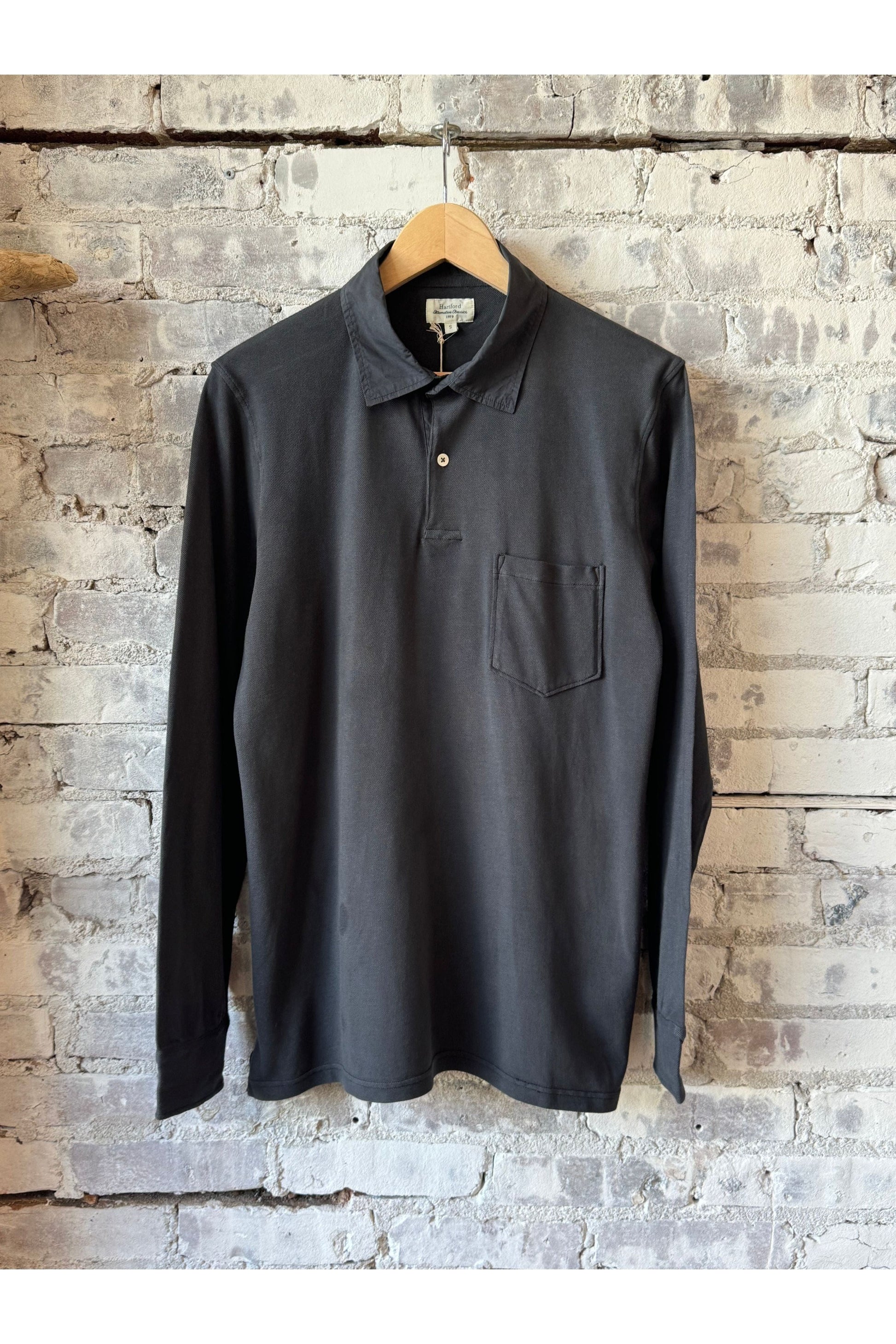 Cotton Piqué Rugby Polo - Thunder - DUNE + SALT