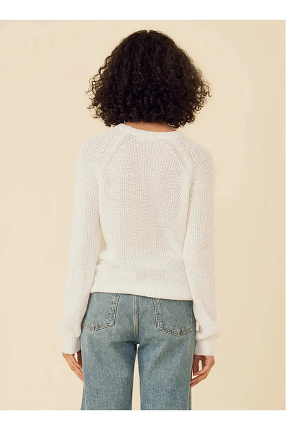 Raleigh Pullover - White - DUNE + SALT