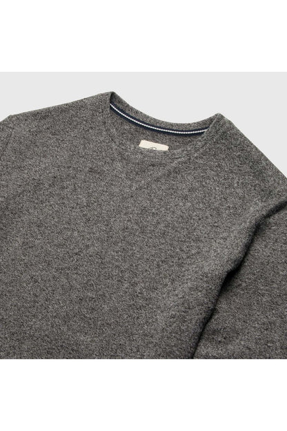 Butch Cashmist Crewneck - Charcoal Heather - DUNE + SALT
