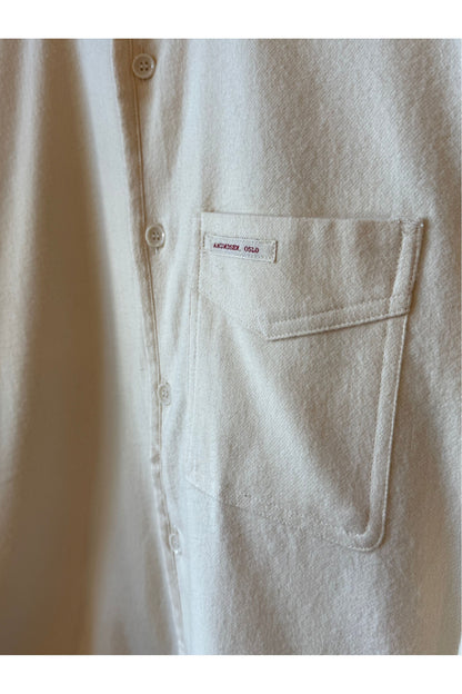 Framheim Men's Flannel Shirt - Oatmeal - DUNE + SALT