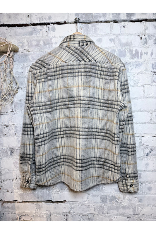 Benson Yarn-Dyed Flannel Shirt - Smoke Plaid - DUNE + SALT