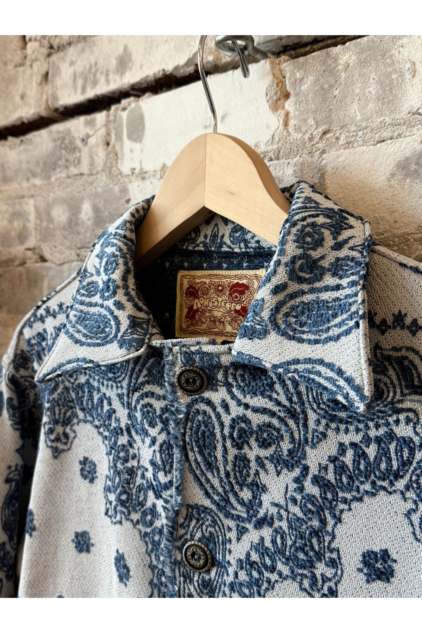 The Paisley Blanket Shirt Jacket - Indigo - DUNE + SALT