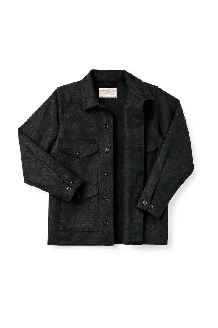 Mackinaw Wool Cruiser Jacket - Black - DUNE + SALT