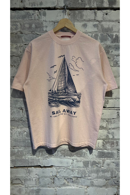 Sail Away Vintage Wash Jersey T - Pink Donut - DUNE + SALT