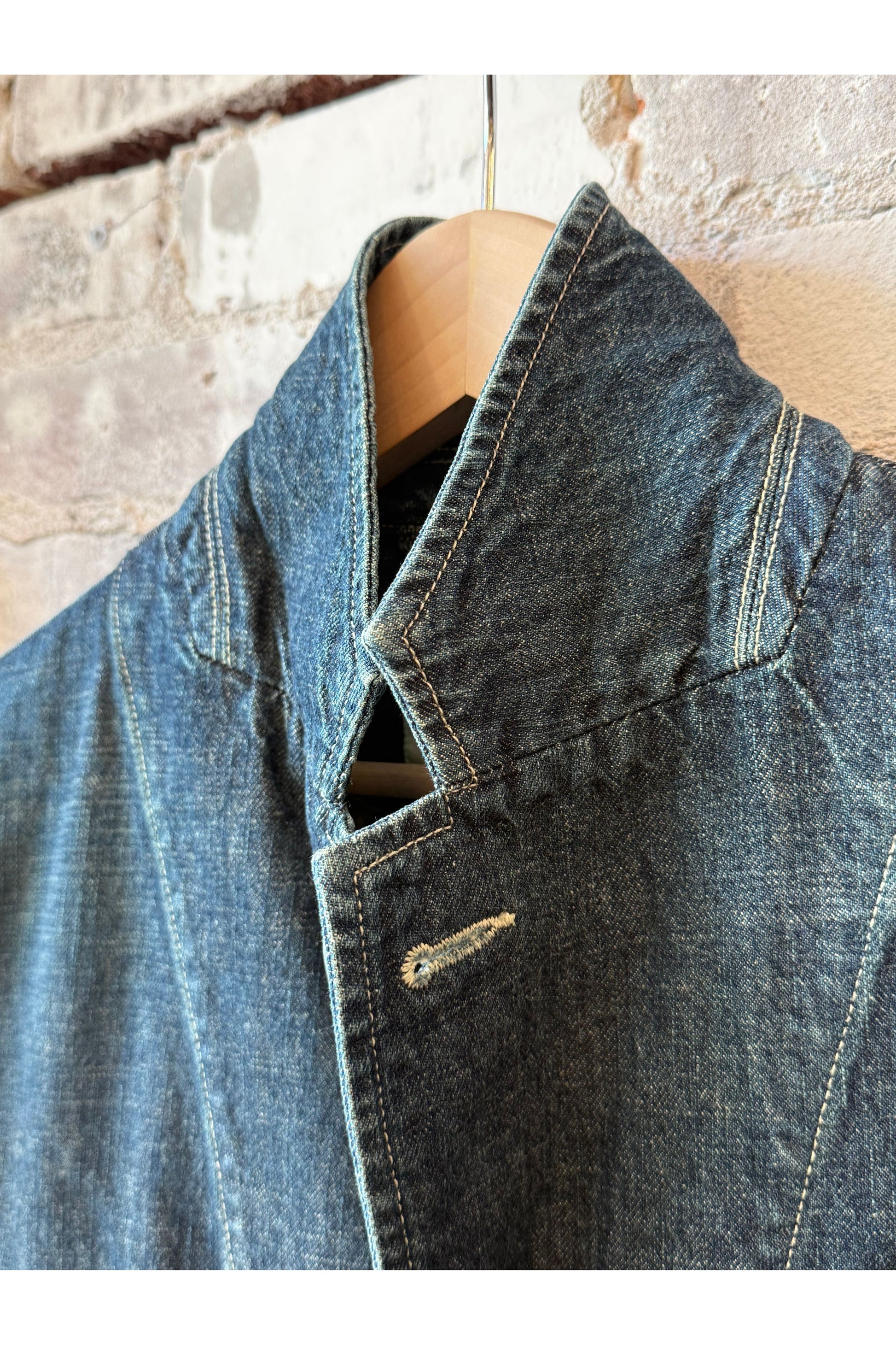 11 oz CO/LI Denim Coverall Jacket - Navy - DUNE + SALT