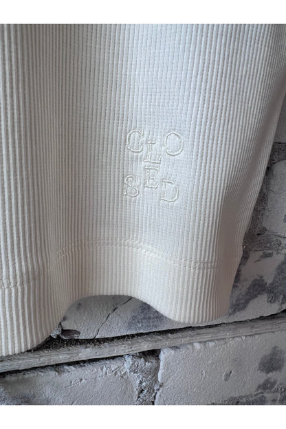 Cropped Racer Top - Ivory - DUNE + SALT