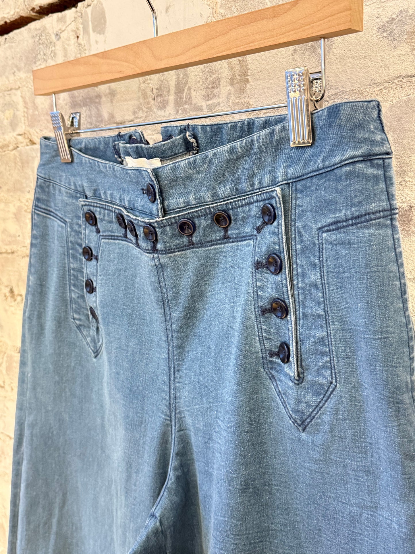 Flared Sailor Pant - Medium Wash