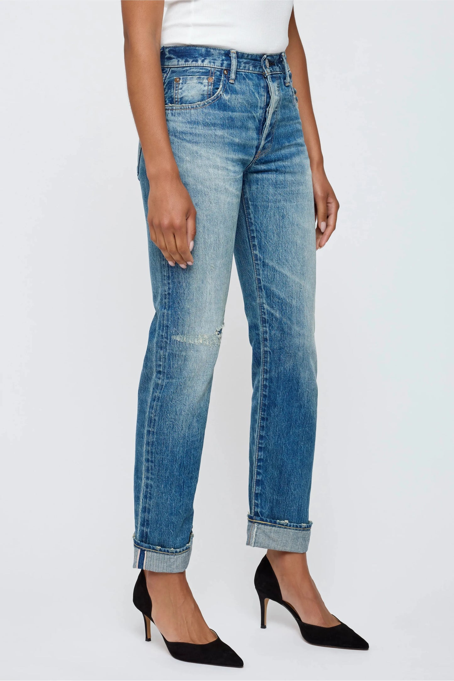 Frederica Straight Selvedge Jean - DUNE + SALT