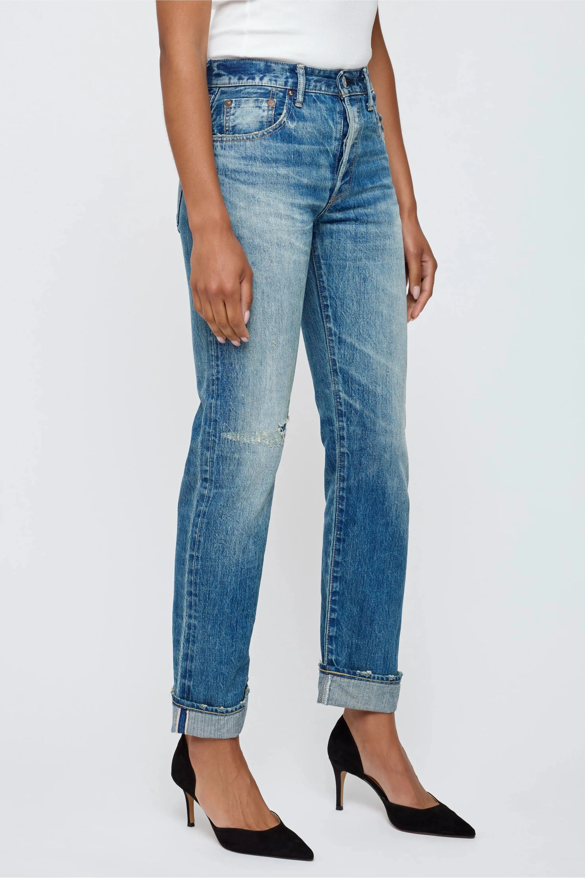 Frederica Straight Selvedge Jean - DUNE + SALT