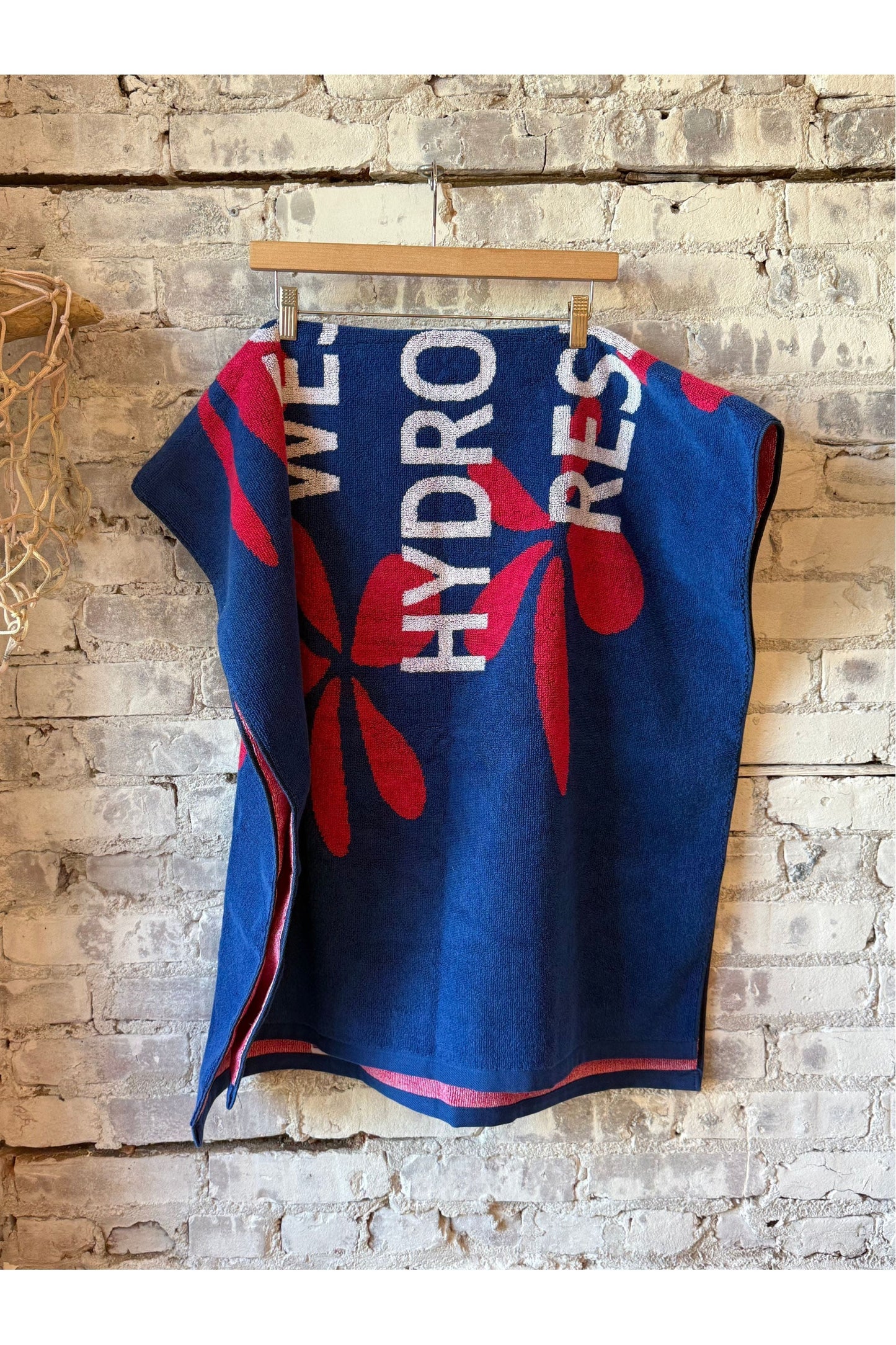 Plumeria Towel - Blue/Red - DUNE + SALT