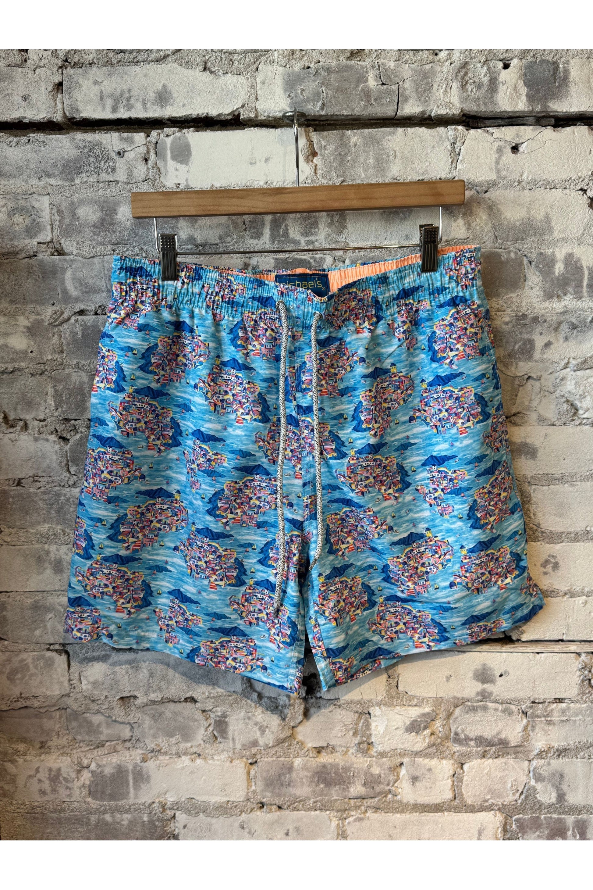 Cyclist Liner Swim Trunks - Santorini Multi - DUNE + SALT