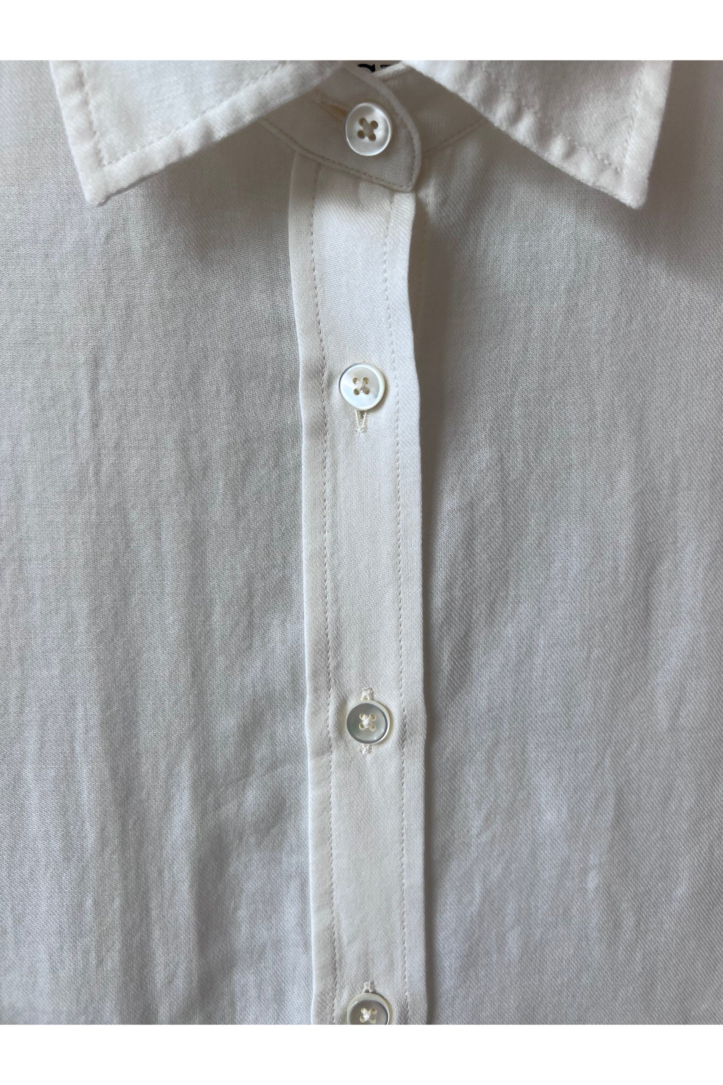 Cotton/Cashmere Blended Blouse - Ivory - DUNE + SALT