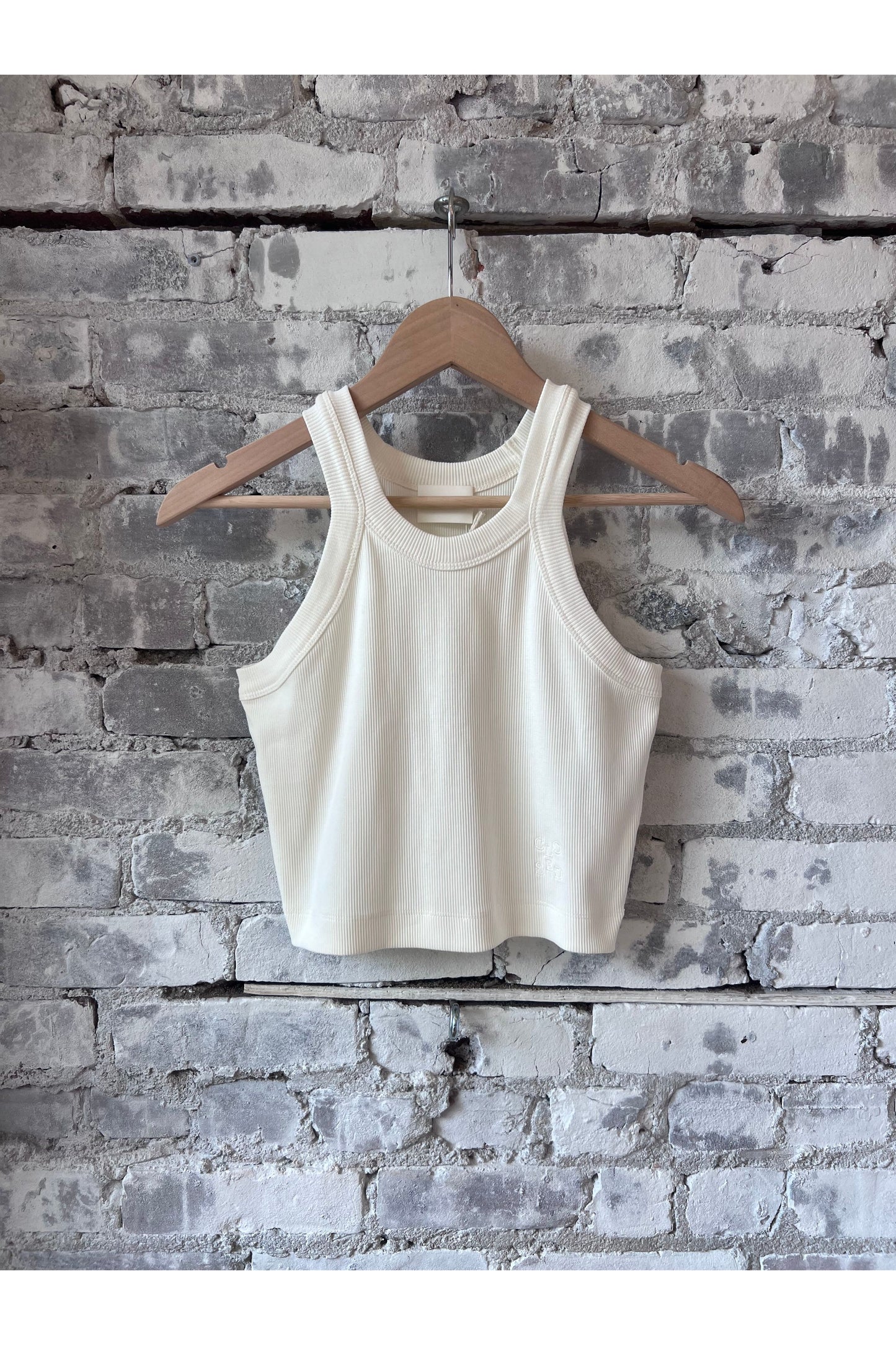 Cropped Racer Top - Ivory - DUNE + SALT