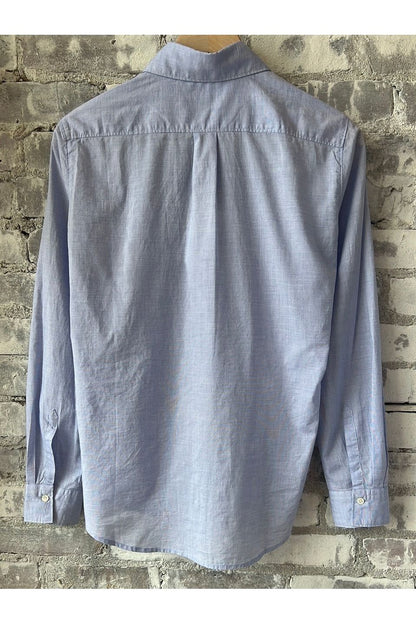 Coraz End-on-End Cotton Voile Shirt - Blue - DUNE + SALT