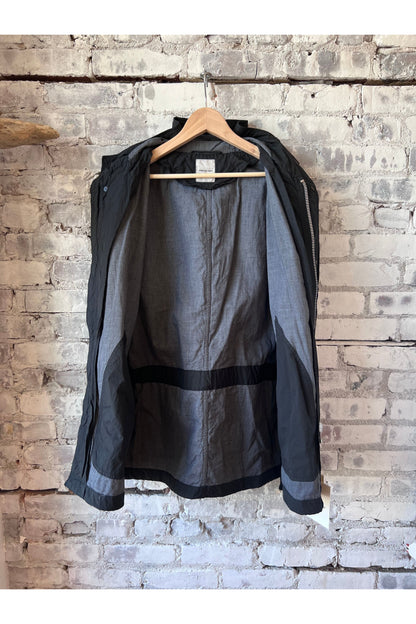 Cotton Twill Typewriter Parka - Black - DUNE + SALT