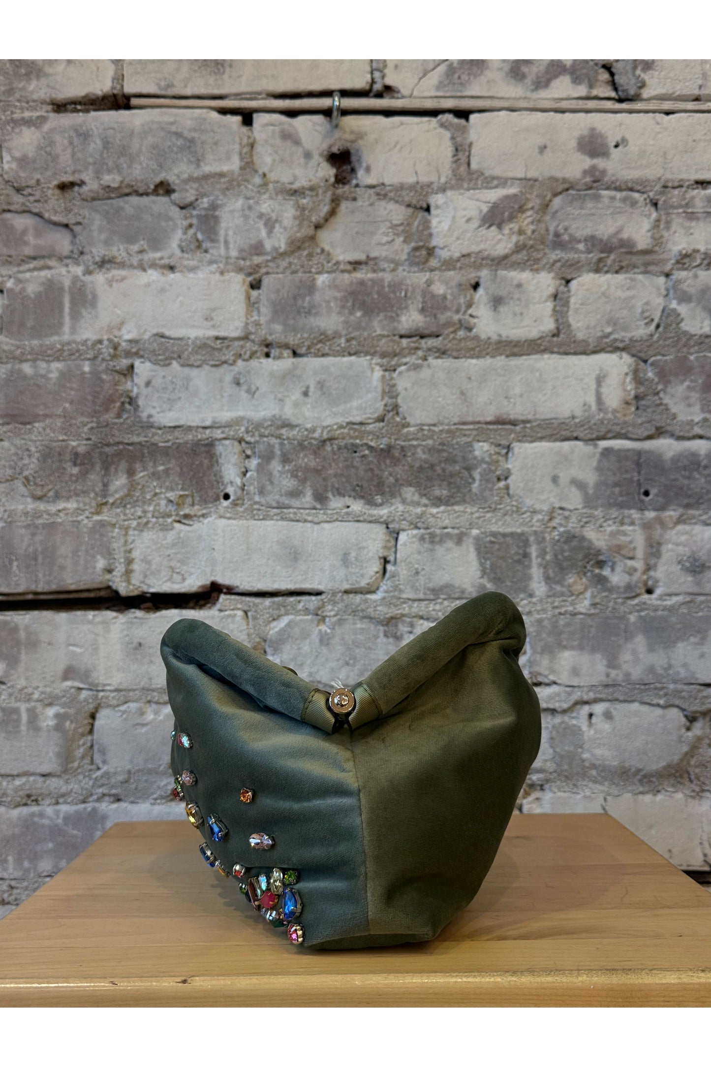 Pepita Clutch - Light Grey