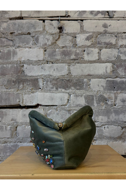 Pepita Clutch - Light Grey