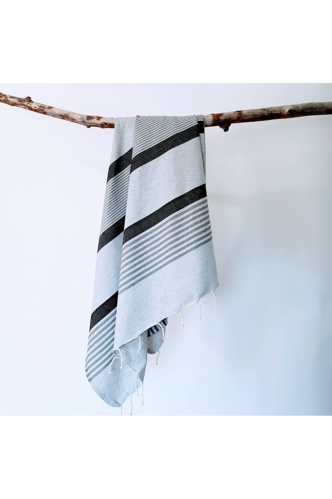 Beach Towel Sarong - Gray/Black - DUNE + SALT