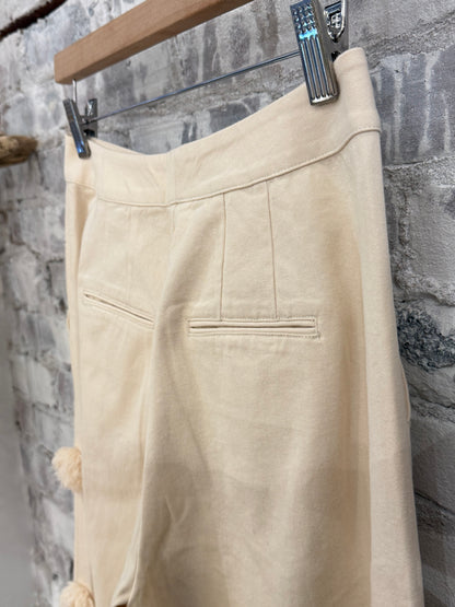Pom Pom Trouser - Custard