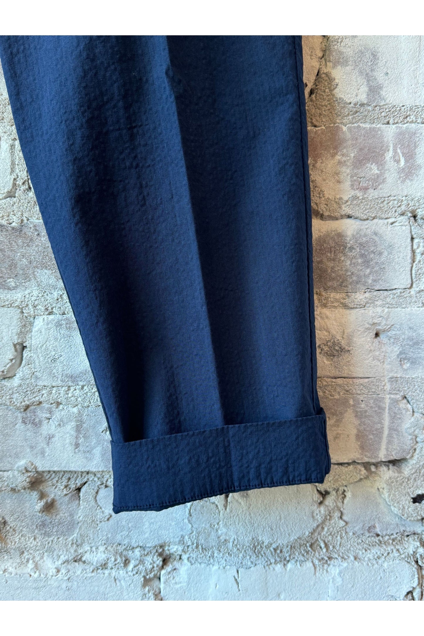 Seersucker Pants - Navy - DUNE + SALT